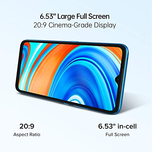 UMIDIGI A9 Cell Phone, 64GB Fully Unlocked Smartphone, 5150mAh Battery Android Phone with 6.53" HD+ Full Screen and 13MP AI Triple Camera.