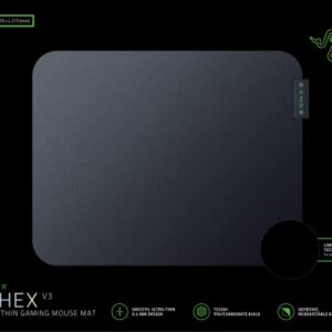 Razer Sphex V3 Hard Gaming Mouse Mat: Ultra-Thin Form Factor - Tough Polycarbonate Build - Adhesive Base - Small
