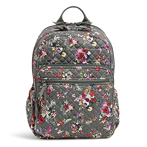 Vera Bradley Women's Cotton XL Campus Backpack, Hope Blooms - Recycled Cotton, One Size