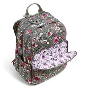 Vera Bradley Women's Cotton XL Campus Backpack, Hope Blooms - Recycled Cotton, One Size