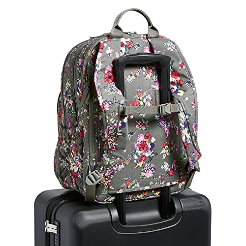 Vera Bradley Women's Cotton XL Campus Backpack, Hope Blooms - Recycled Cotton, One Size