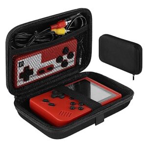 linkidea handheld game console carrying case, protective travel retro mini game player box for charging cable, earpods, batteries and accessories