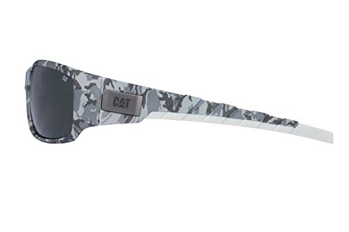 Caterpillar Men's Coffer Polarized Sunglasses Rectangular, Matte Camo, 63 mm