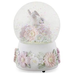 Chickadee Flowers Pastel Musical Snow Globe Plays Tune You are My Sunshine