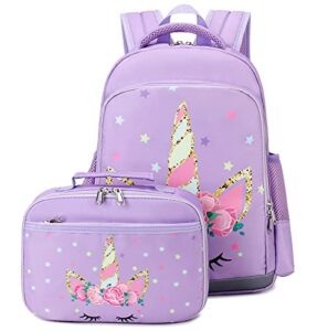 jianya backpack for girls preschool kindergarten bookbag kids school backpack with lunch box lightweight