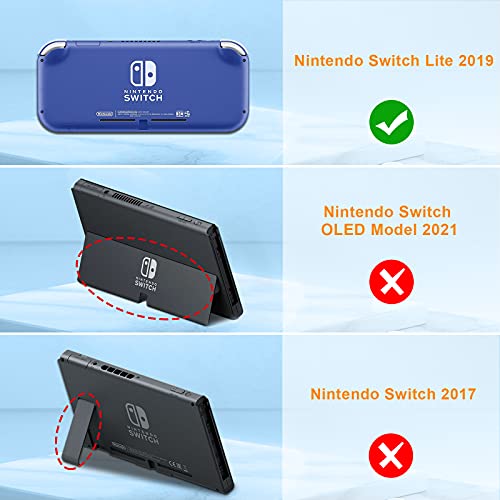 Fintie Case for Nintendo Switch Lite 2019 - Soft Silicone [Shock Proof] [Anti-Slip] Protective Cover with Ergonomic Grip Design for Switch Lite Console (Navy Blue)