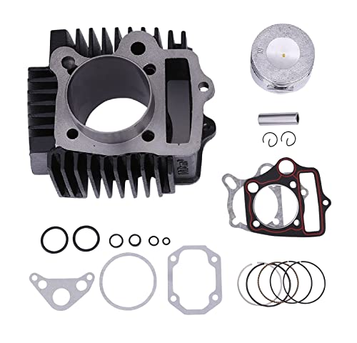 52.4mm Engine Cylinder Body With Gaskets Piston For 90cc 110cc 125cc Horizontal Engines ATV Quad Dirt Bike,Pit Bike,Tao Tao,Coolster,4 Wheeler,Dune,Buggys, CR110.