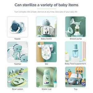 Bottle Sterilizer and Dryer | UV Light Sanitizer Box | Kills Up Bacteria & Viruses for Baby Bottle, Pacifier, Cup, Phone | Home and Office by VCUTECH