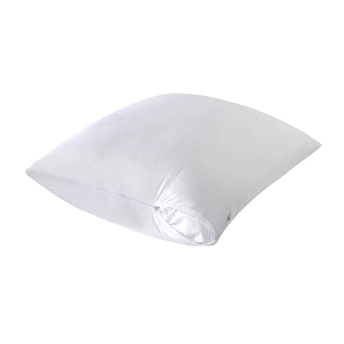 4 Pack Waterproof Down Feather Proof Pillow Protectors with Zipper Queen Size Set of 4 Protective Covers for 20x30 20x28 Bed Pillows