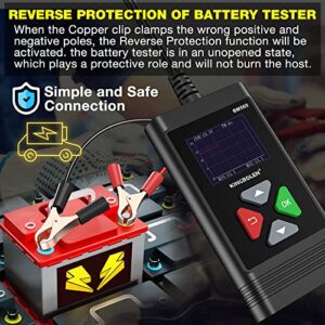 Car Battery Tester 6V 12V Battery Load Tester, BM560 100-2000 CCA Auto Battery Tester Automotive Alternator Digital Battery Analyzer Charging Cranking System Tester for Car Motorcycle ATV SUV Boat