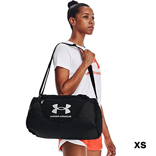 Under Armour unisex-adult Undeniable 5.0 Duffle-Large , Black (001)/Metallic Silver , One Size Fits Most