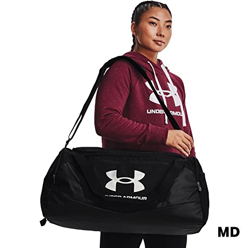 Under Armour Adult Undeniable 5.0 Duffle , Black (001)/Metallic Silver , Medium