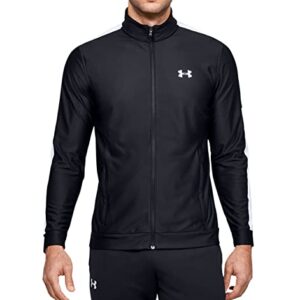 Under Armour Men's UA Twister Full Zip Track Jacket 1347293 (as1, alpha, x_l, regular, regular, Black / White-001, X-Large)