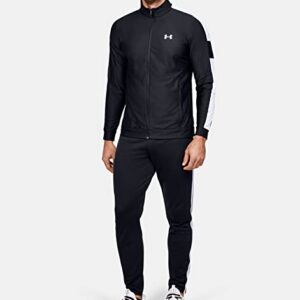 Under Armour Men's UA Twister Full Zip Track Jacket 1347293 (as1, alpha, x_l, regular, regular, Black / White-001, X-Large)