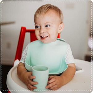 otterlove Silicone Baby & Toddler Training Cup - Pediatric OT Approved - 100% Platinum Pure LFGB Silicone - Unbreakable - Plastic Free - Tiny Cup Perfect for Baby Led Weaning