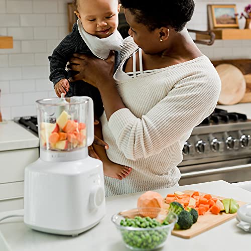 The First Years First Fresh Foods Blender & Steamer 2 in 1 - Baby Food Maker for Healthy Homemade Baby Food – Easy-to-Clean Baby Food Processor – Dishwasher safe –3.5 Cup Capacity