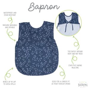 BapronBaby Willow Bapron - No Neck Tie Safer Bib for Baby & Toddler - Soft Waterproof Stain Resistant - Machine Washable - Sz Baby/Toddler 6m-3T