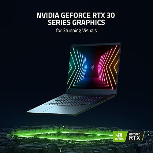 Razer Blade 15 Gaming Laptop: NVIDIA GeForce RTX 3080-11th Gen Intel 8-Core i9 CPU - 15.6” 4K OLED - 32GB RAM - 1TB SSD - CNC Aluminum - Chroma RGB - THX Spatial Audio - Thunderbolt 3