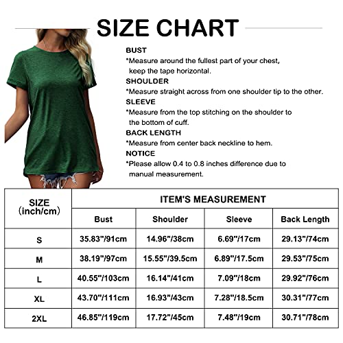 Womens Casual Tshirts Loose Fit Rolled Sleeve Summer Tops Crewneck Tunic Tops for Leggings White M