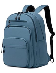 lanola multi-pocket backpack,business or casual daypack laptop backpacks for men, women or students - fits up to 15.6 inch notebook - turquoise