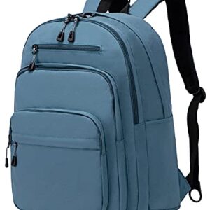 Lanola Multi-Pocket Backpack,Business or Casual Daypack Laptop backpacks for Men, Women or Students - Fits Up to 15.6 inch Notebook - Turquoise