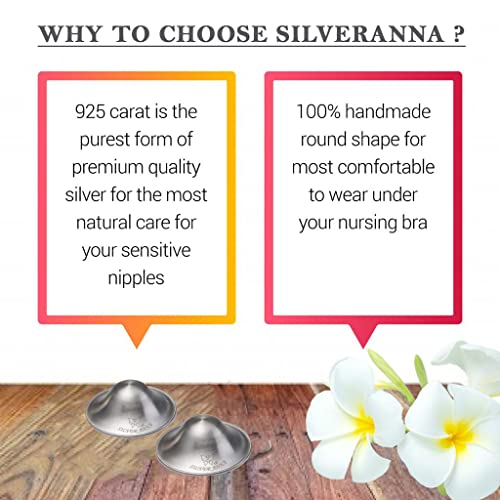 The Original Silver Nursing Cups, Nipple Shields for Nursing Newborn, Nipple Protector for Breastfeeding, Nipple Covers Breastfeeding, No Need Nipple Cream, Newborn Essentials Must Haves