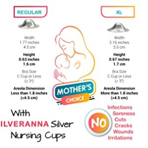 The Original Silver Nursing Cups, Nipple Shields for Nursing Newborn, Nipple Protector for Breastfeeding, Nipple Covers Breastfeeding, No Need Nipple Cream, Newborn Essentials Must Haves