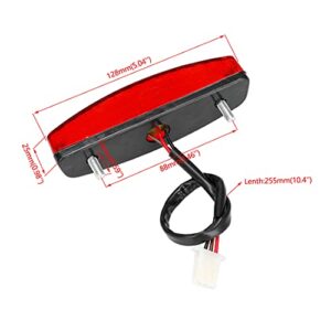 FVRITO 12V Led Rear Brake Tail light for 50cc 70cc 90cc 110cc 125cc Taotao 110B Boulder B1 Coolster 3050C Vitacci HAWK Peace Roketa Sunl BMS Bamboo RPS Raider 6 ICEbear JCL Chinese Quad ATV 4-Wheeler