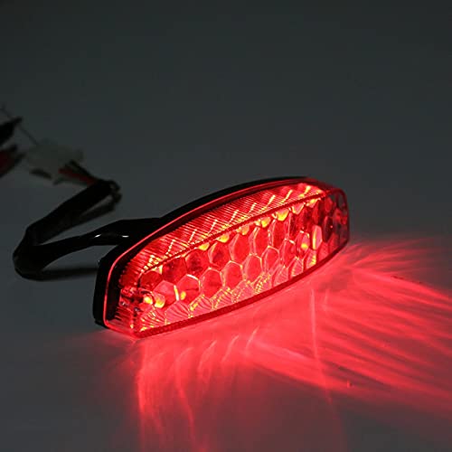 FVRITO 12V Led Rear Brake Tail light for 50cc 70cc 90cc 110cc 125cc Taotao 110B Boulder B1 Coolster 3050C Vitacci HAWK Peace Roketa Sunl BMS Bamboo RPS Raider 6 ICEbear JCL Chinese Quad ATV 4-Wheeler