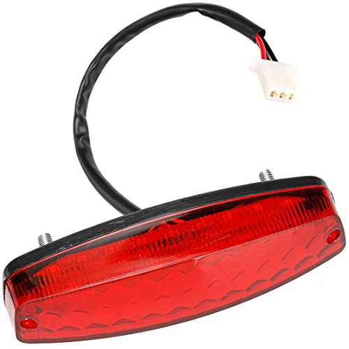 FVRITO 12V Led Rear Brake Tail light for 50cc 70cc 90cc 110cc 125cc Taotao 110B Boulder B1 Coolster 3050C Vitacci HAWK Peace Roketa Sunl BMS Bamboo RPS Raider 6 ICEbear JCL Chinese Quad ATV 4-Wheeler