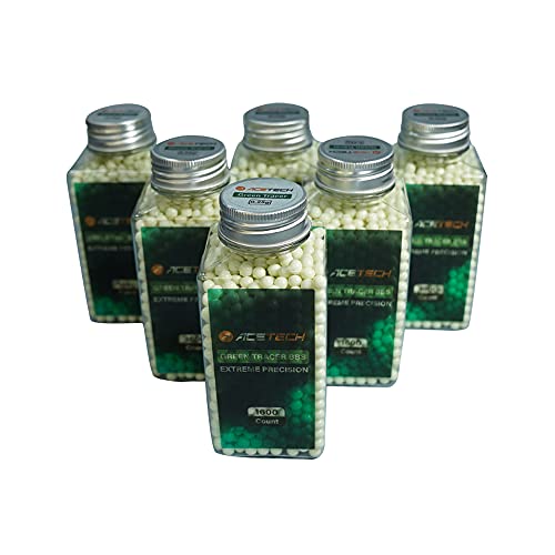 ACETECH Team-Pack Set 6 Bottles Green Tracer BBS (0.25g 9600CT)