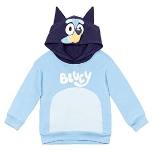 bluey toddler boys fleece cosplay pullover hoodie 5t