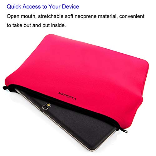 ECCRIS 14 Inch Universal Laptop Sleeve Bag for Dell Latitude 3420 5420 5421 7420 9420, Vostro 14 5410, for Inspiron 5410, for Samsung Galaxy Book Go Magenta