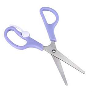 Baby Food Scissors,Baby Food Scissors,Portable Stainless Steel Scissor Children Safety Food Cutter with Cover for Baby Infant Complementary Food(Purple)