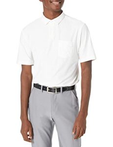 adidas golf men's standard go-to polo shirt, white, x-large