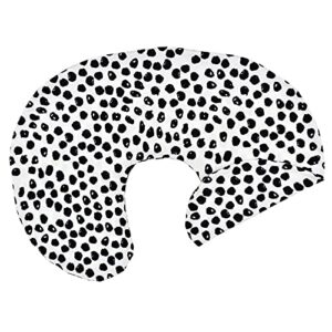 Nursing Pillow Cover 2 Pack for Breastfeeding Pillows 100% Cotton Soft Breastfeeding Nursing Pillow Cover for Moms Baby Boy or Infant (Geometry &Leopard)