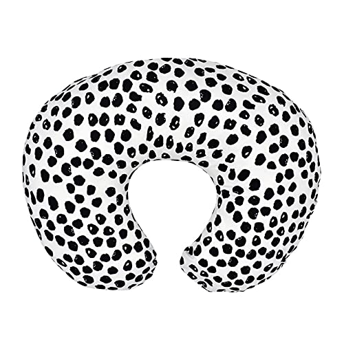 Nursing Pillow Cover 2 Pack for Breastfeeding Pillows 100% Cotton Soft Breastfeeding Nursing Pillow Cover for Moms Baby Boy or Infant (Geometry &Leopard)