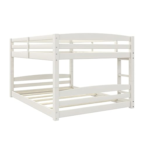 DHP Phoenix Full-Over-Full Floor Bunk Bed, White