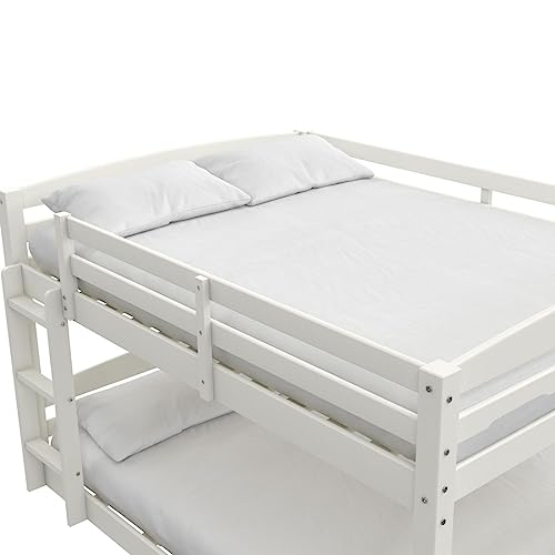 DHP Phoenix Full-Over-Full Floor Bunk Bed, White