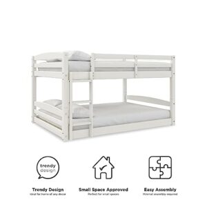 DHP Phoenix Full-Over-Full Floor Bunk Bed, White