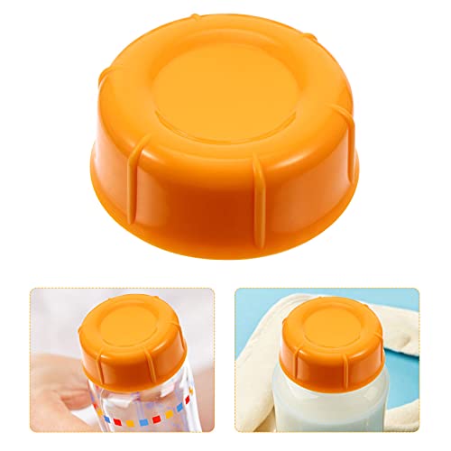 Kisangel 10Pcs Bottle Cap Travel Replacement Caps Leak Proof Lids for Glass Milk Bottle Breastmilk Bottles