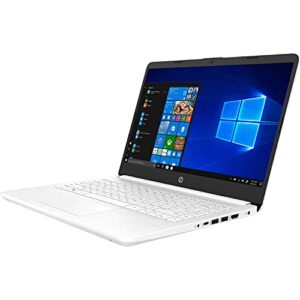 2021 Newest HP Premium 14-inch HD Laptop, Intel Dual-Core Processor Up to 2.8GHz, 4GB RAM, 64GB eMMC Storage, Webcam, Bluetooth, HDMI, Wi-Fi, White, Windows 10 with 1 Year Microsoft 365