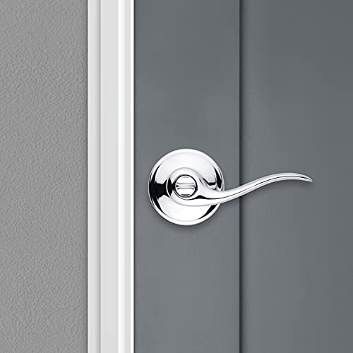 Kwikset 97402-905 Tustin Entry Lever Featuring Smartkey Re-Key Security, Polished Chrome