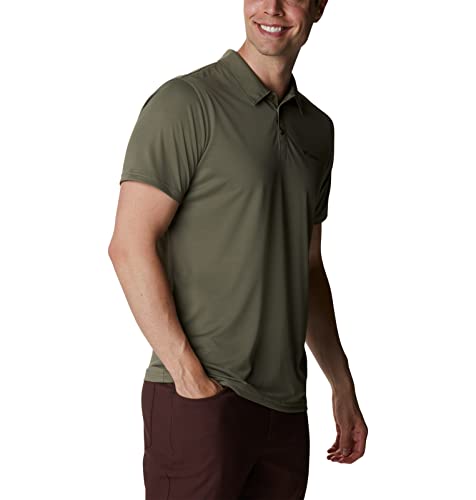 Columbia Men's Hike Polo, Stone Green, Medium