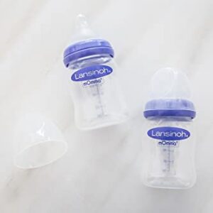 Lansinoh Momma Breastmilk Feeding Bottle with NaturalWave Slow Flow Nipple, 5 Ounces (Pack of 2)