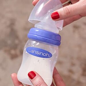 Lansinoh Momma Breastmilk Feeding Bottle with NaturalWave Slow Flow Nipple, 5 Ounces (Pack of 2)