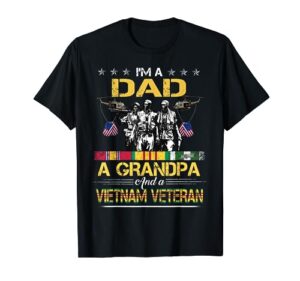 dad grandpa vietnam veteran vintage shirt military men's t-shirt