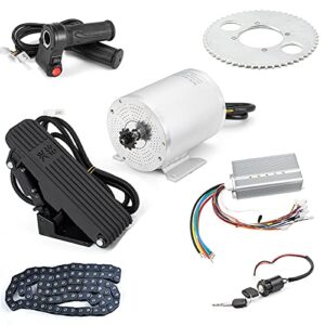 4400rpm 2500w 60v electric scooter motor brushless dc motor kits electric gokart mid motors with 45a speed controller, throttle, foot pedal e-scooter e-bike dirt bike motorcycle