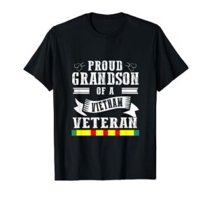 proud grandson of a vietnam veteran t-shirt