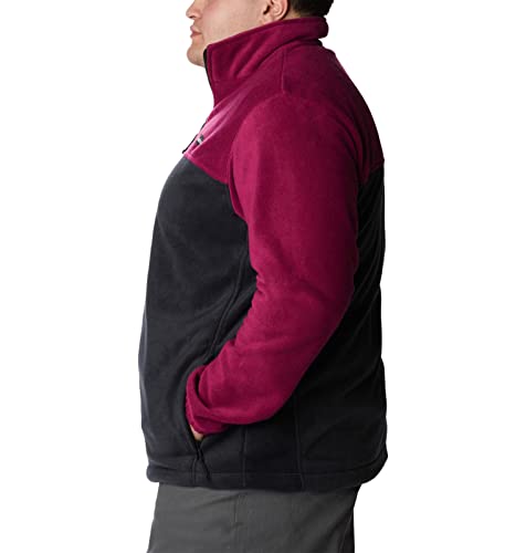 Columbia Men's Steens Mountain Full Zip 2.0, Red Onion/Black, Large